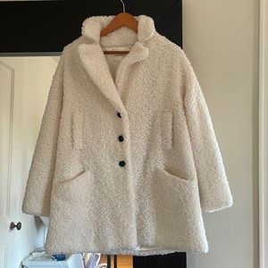 Emerson Fry Sherpa Coat White Size Small